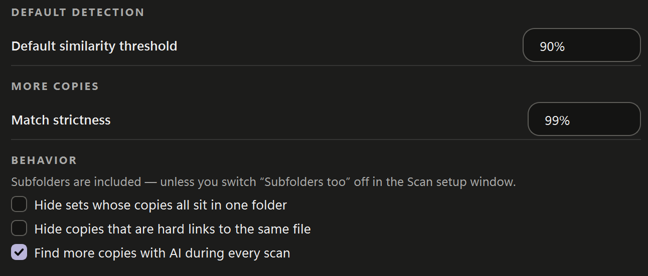 set detect